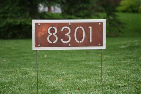 street number signs for yard